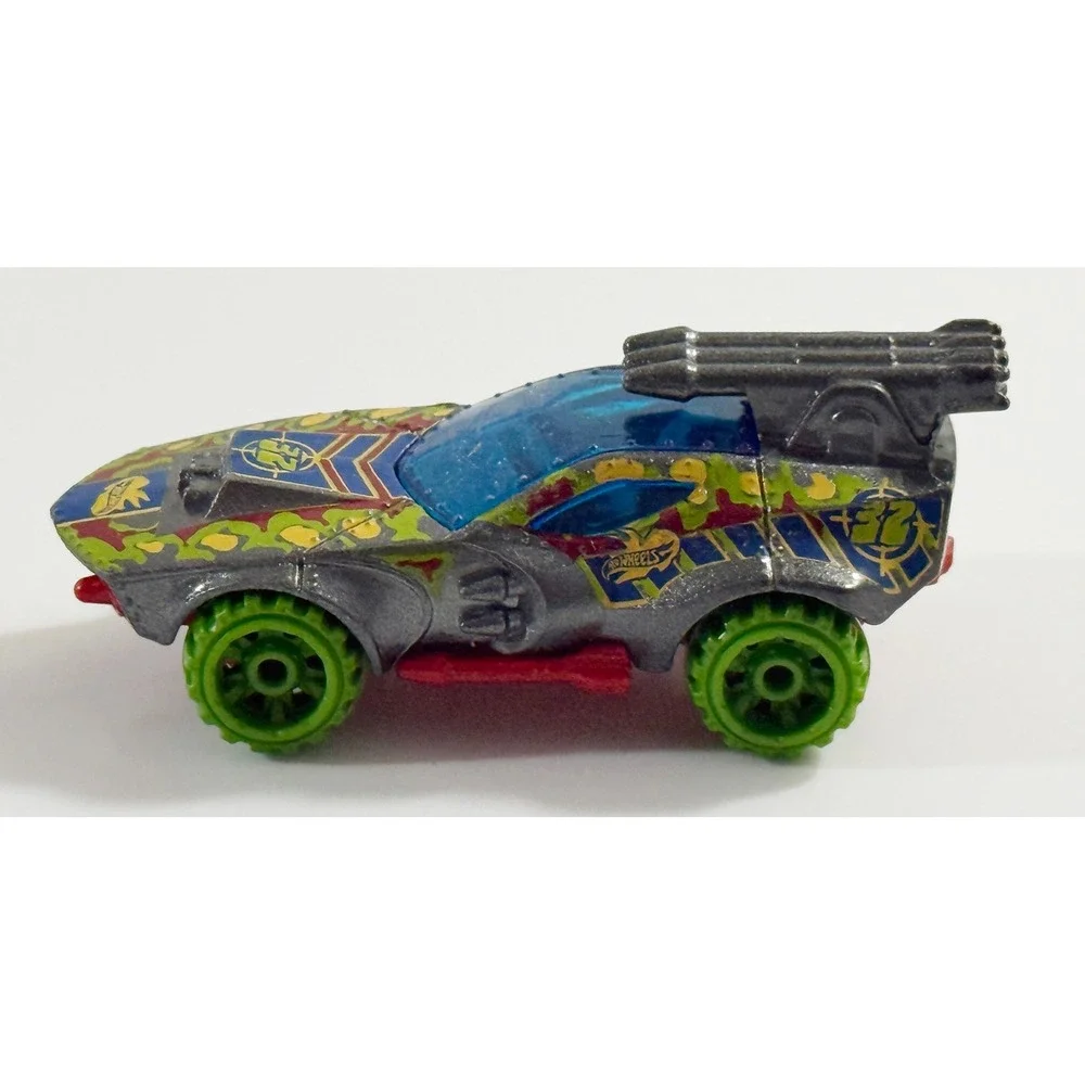 Hot Wheels Sting Rod‎ II Kids 1:64 Grey Dino Riders Camo Off-Road Toy Car DHT32
